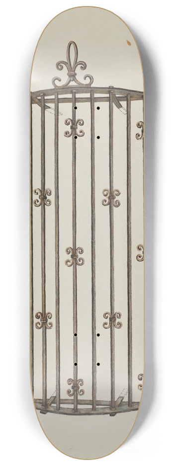 Harry Mann Waddell - Window Grille 8.25 inch art skate deck