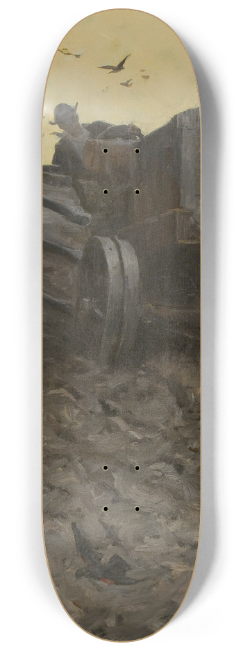 Harvey T. Dunn - Spring Planting 8.25 inch art skate deck