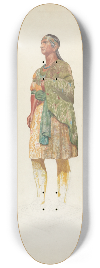 Hazel Hyde - Figurehead  Indian 8.25 inch art skate deck