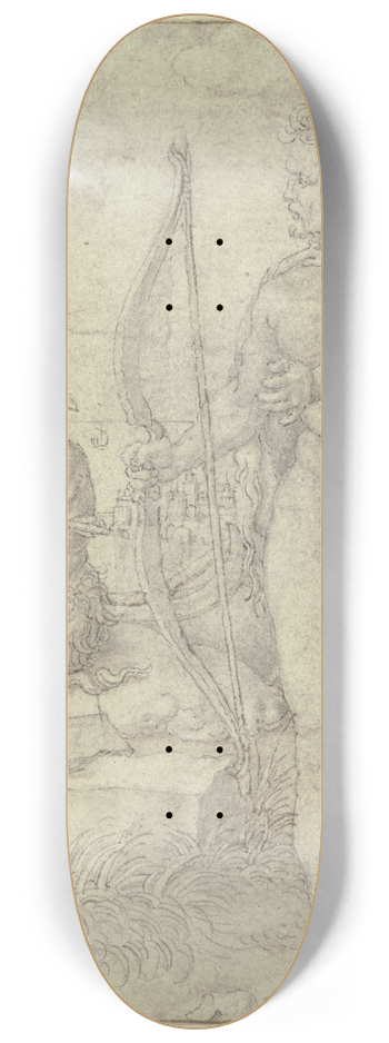 Heinrich Aldegrever - Hercules kills Nessus 8.25 inch art skate deck
