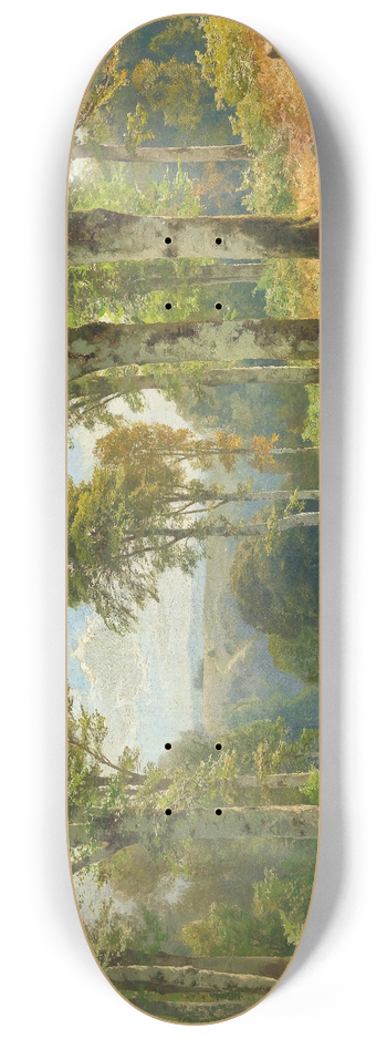 Heinrich Bhmer - Roe Deer by a Stream 8.25 inch art skate deck
