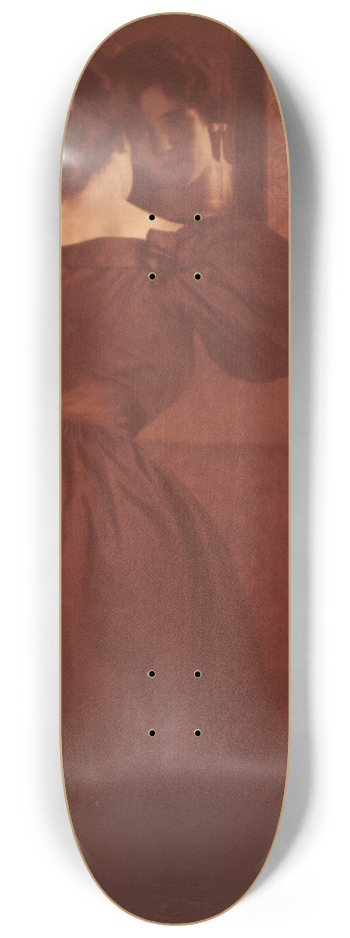 Heinrich Khn - Woman before a Mirror 8.25 inch art skate deck