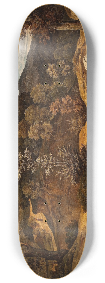Heinrich Reinhold - Landscape, With The Good Samaritan 8.25 inch art skate deck