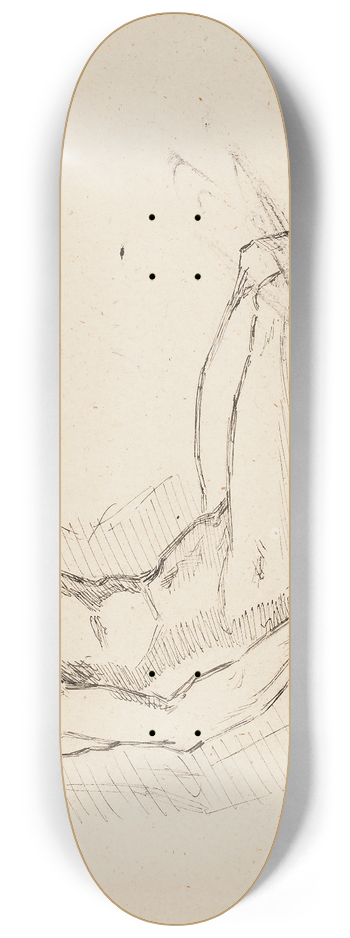 Helene Schjerfbeck - Mies, Andrea del Sarton mukaan 8.25 inch art skate deck
