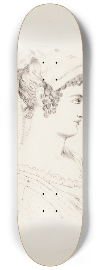 Helene Schjerfbeck - Naisen profiili 8.25 inch art skate deck