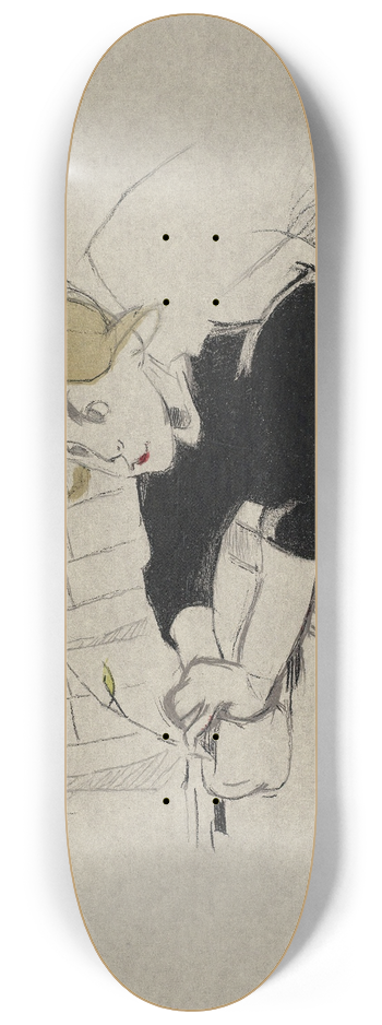 Helene Schjerfbeck - The Convalescent 8.25 inch art skate deck