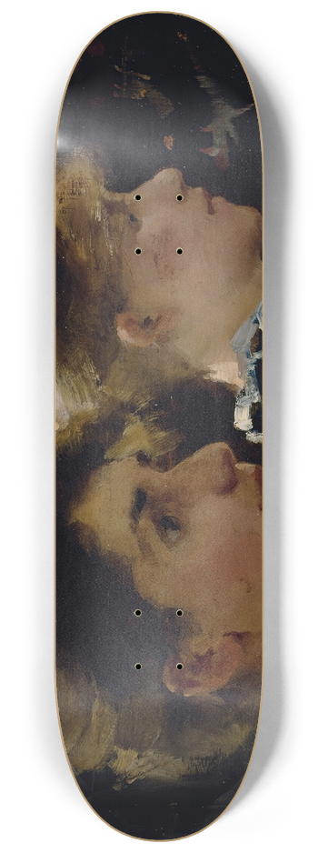 Helene Schjerfbeck - Two Profiles (Marianne Preindlsberger In Front) 8.25 inch art skate deck