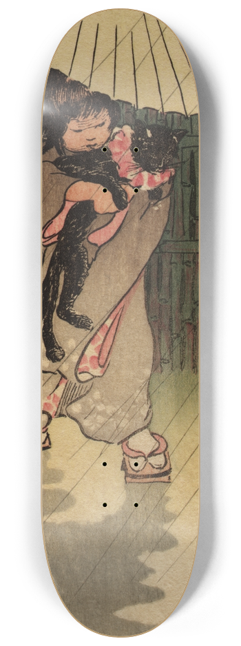 Helen Hyde - Honorable Mr. Cat 8.25 inch art skate deck