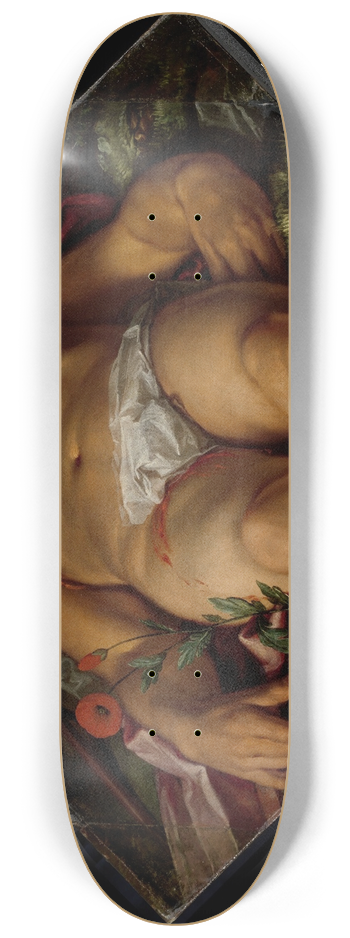 Hendrick Goltzius - Dying Adonis 8.25 inch art skate deck