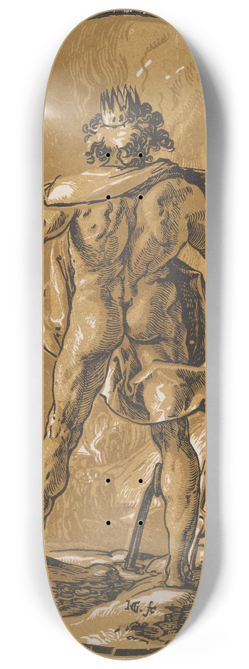 Hendrick Goltzius - Pluto 8.25 inch art skate deck