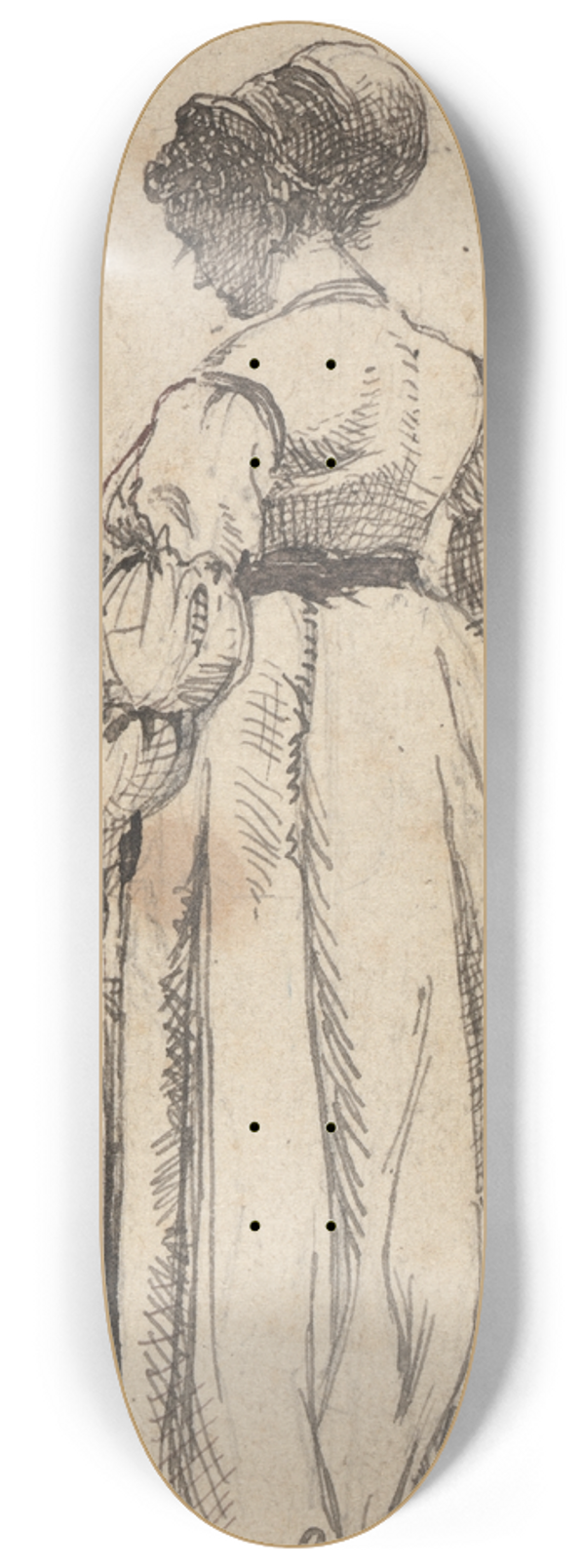 George Augustus Sala - Standing Lady 8.25 inch art skate deck