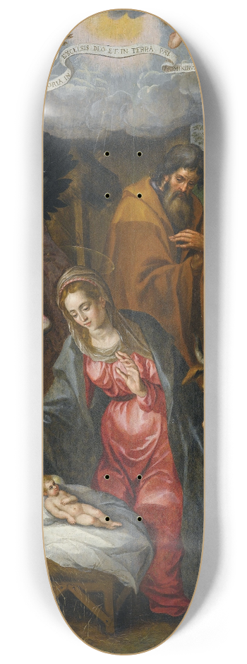 Hendrik de Clerck - The Nativity 8.25 inch art skate deck