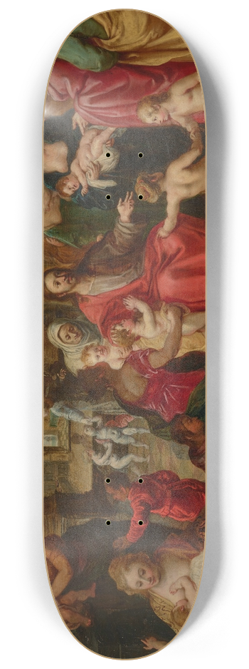 Hendrik van Balen - Christ blessing the Children 8.25 inch art skate deck