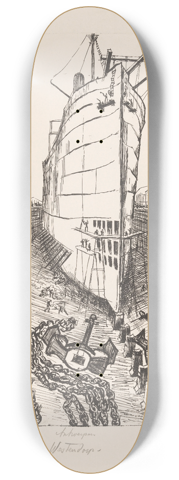 Henri Braakensiek - Antwerpen 8.25 inch art skate deck