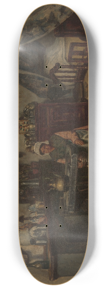 Henri de Braekeleer - Interior 8.25 inch art skate deck