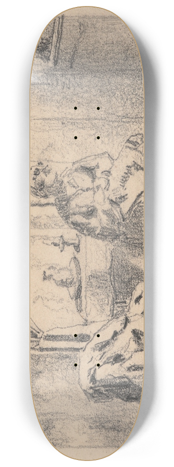 Henri de Braekeleer - The Seamstress 8.25 inch art skate deck