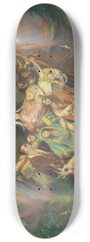 Henri de Groux - Gipsies 8.25 inch art skate deck