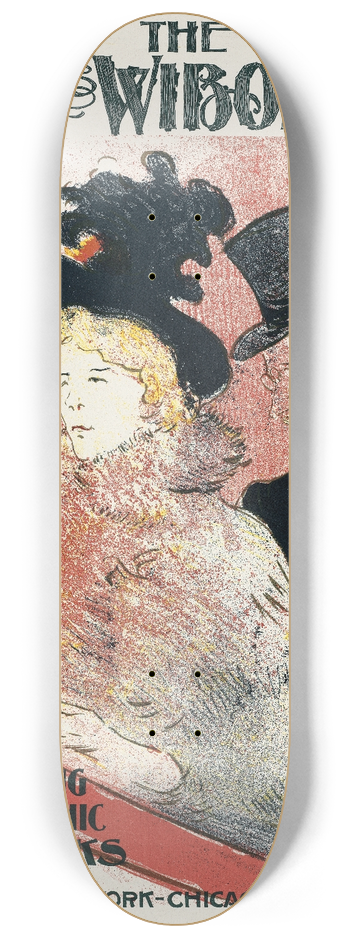 Henri de Toulouse-Lautrec - Ault and Wiborg, Ad. 105 8.25 inch art skate deck