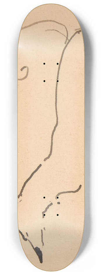 Henri de Toulouse-Lautrec - Two Dogs 8.25 inch art skate deck