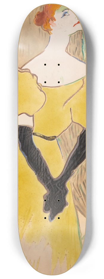 Henri de Toulouse-Lautrec - Yvette Guilbert 8.25 inch art skate deck