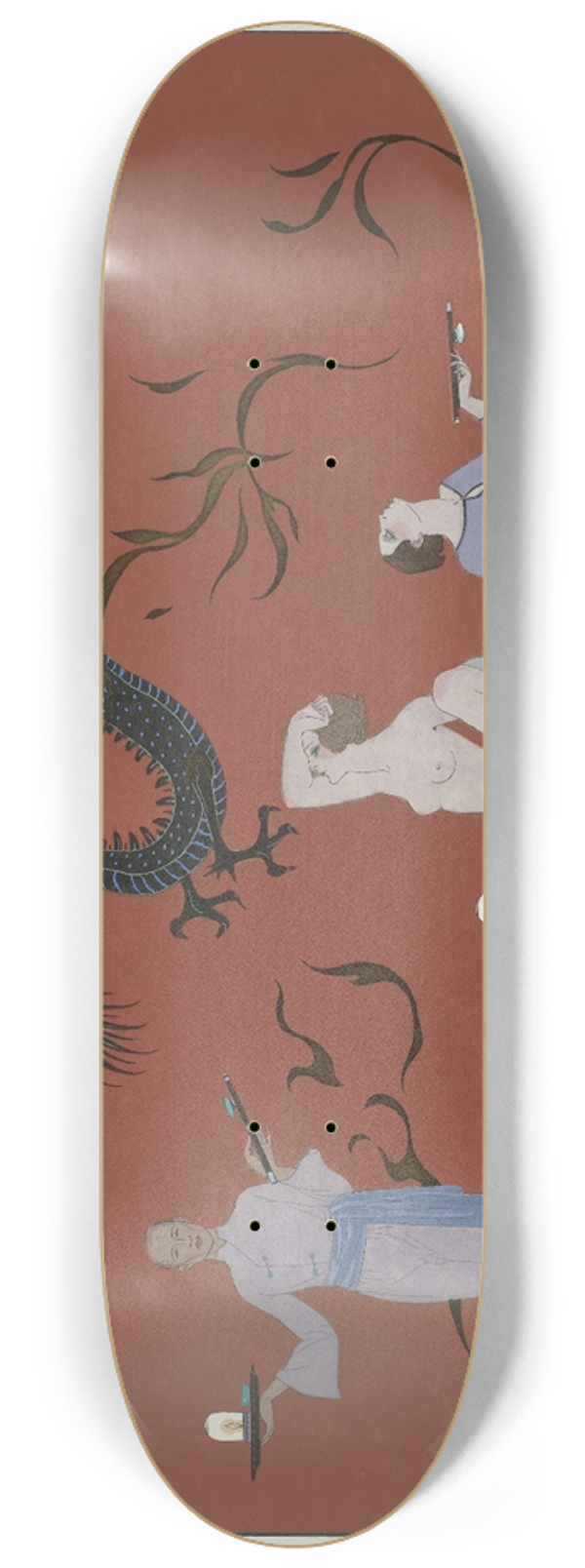 George Barbier - Chez la Marchande de Pavots 8.25 inch art skate deck