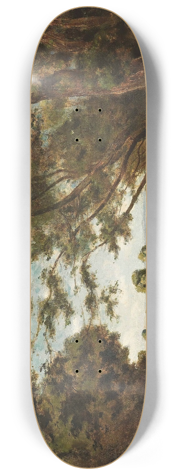 Henri-Joseph Harpignies - Le Sentier Au Prs De La Rivire 8.25 inch art skate deck