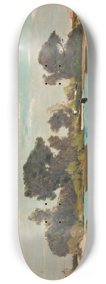 Henri-Joseph Harpignies - Paysage 8.25 inch art skate deck