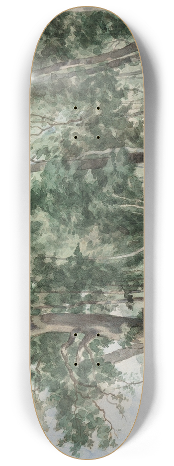 Henri-Joseph Harpignies - Sous-bois 8.25 inch art skate deck