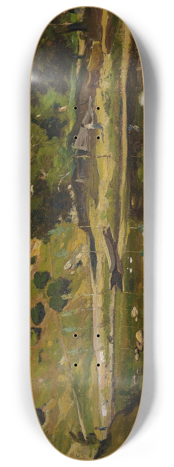 Henri-Joseph Harpignies - The River 8.25 inch art skate deck