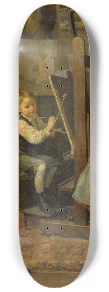Henri-Jules-Jean Geoffroy - In the Artists Studio 8.25 inch art skate deck