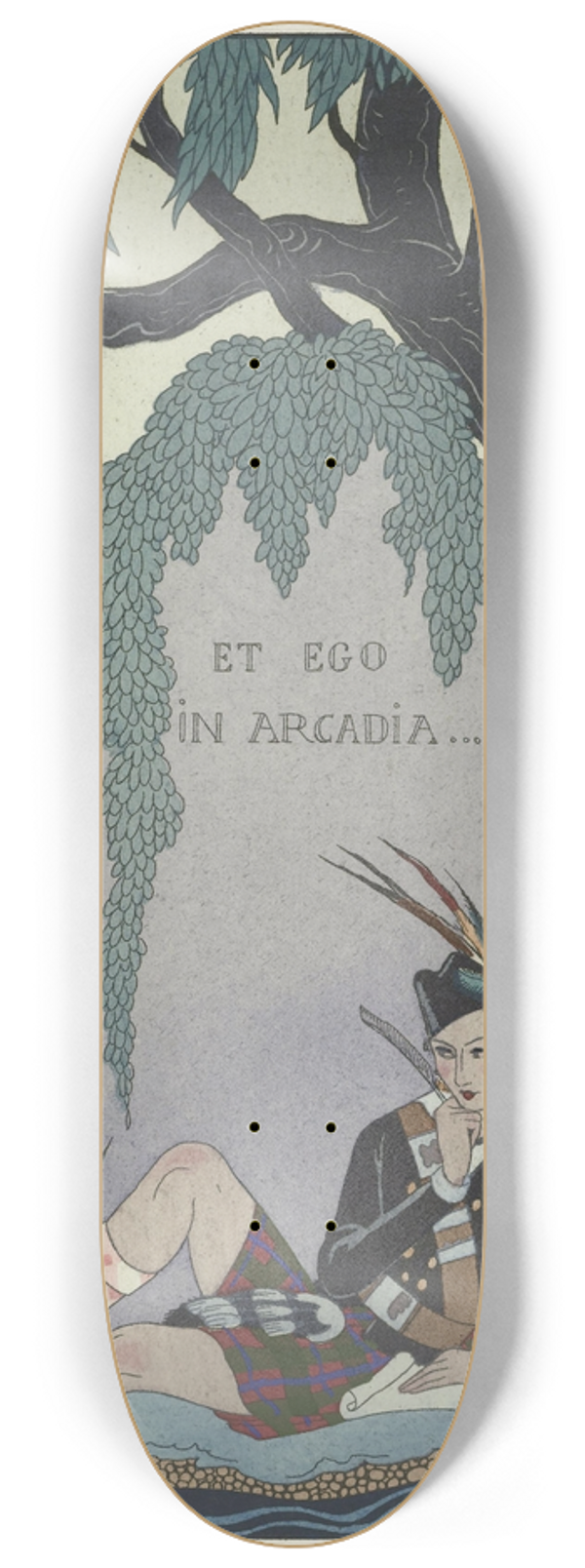 George Barbier - Lamant pote. ; cosse XIXe sicle 8.25 inch art skate deck