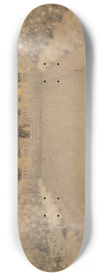 Henri Le Sidaner - Le jardin blanc 8.25 inch art skate deck