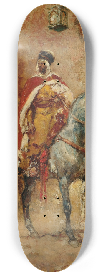 Henri milien Rousseau - Chevaliers Devant La Citadelle 8.25 inch art skate deck