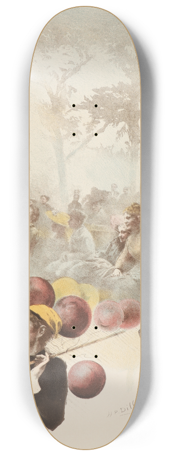 Henri-Patrice Dillon - Polichinelle 8.25 inch art skate deck