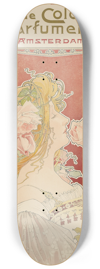 Henri Privat-Livemont - J.C. Boldoot Eau de Cologne; Parfumerie Amsterdam 8.25 inch art skate deck