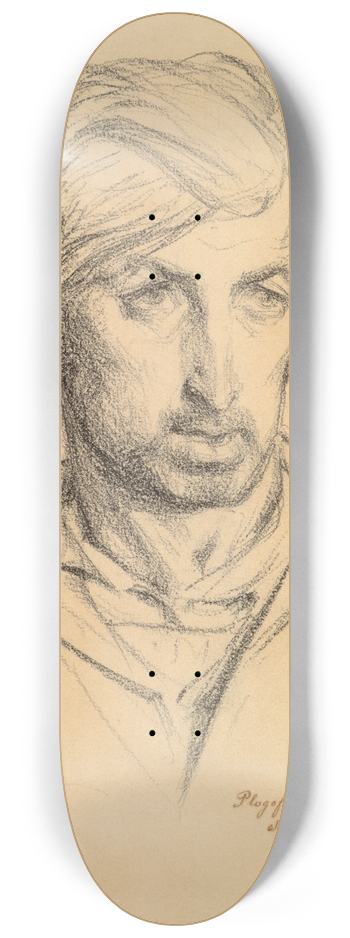 Henri Regnault - Head of a Man 8.25 inch art skate deck