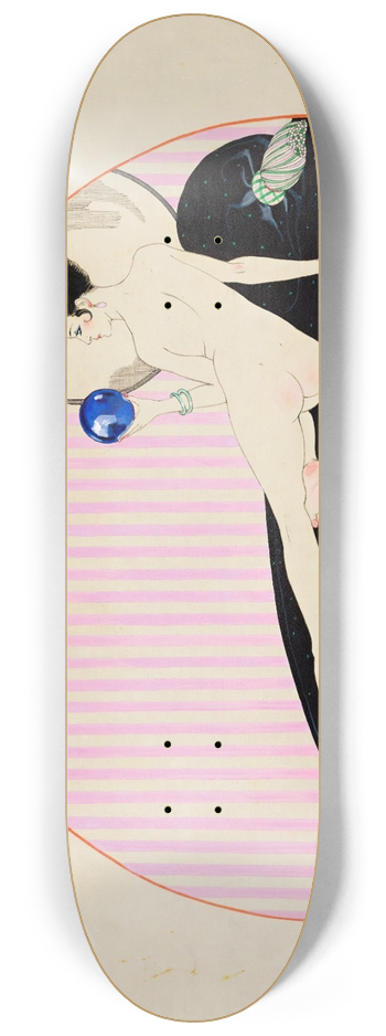 George Barbier - Odalisque  la Boulle de Crystal 8.25 inch art skate deck