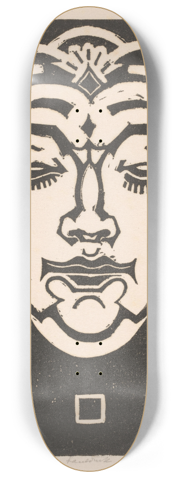 Henri van der Stok - De aarde 8.25 inch art skate deck
