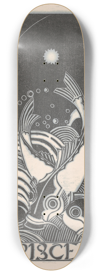 Henri van der Stok - Sterrenbeeld vissen 8.25 inch art skate deck