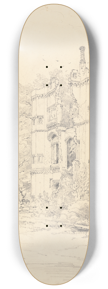 Henry Edridge - Nether Hall, Essex 8.25 inch art skate deck