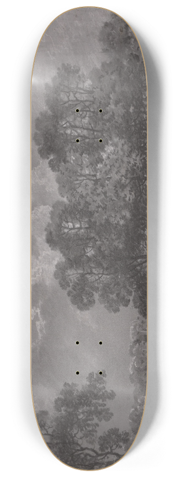 George Barret - Park Scene with Deer, Cattle, and a Group of Figures 8.25 inch art skate deck
