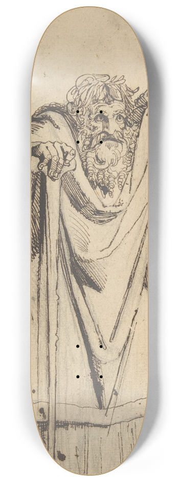 Henry Fuseli - Study for the Prophet Jeremiah 8.25 inch art skate deck