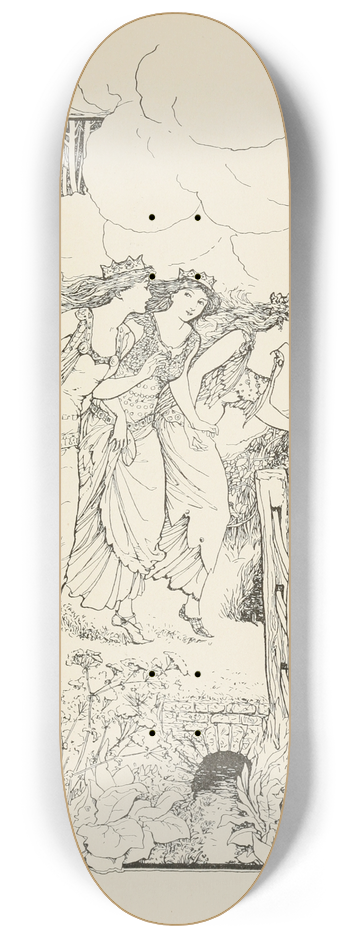Henry Justice Ford - How the Three Princesses were lost 8.25 inch art skate deck