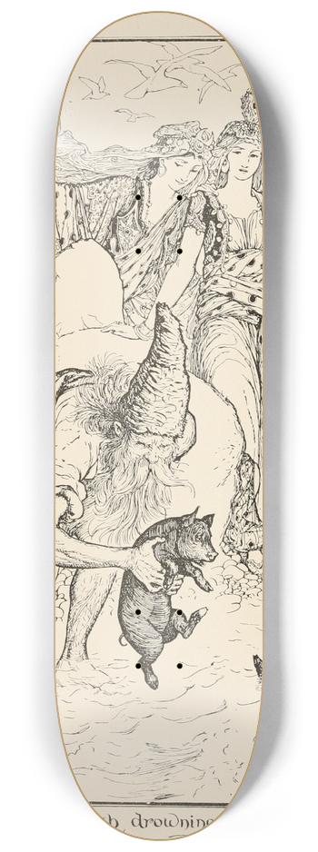 Henry Justice Ford - The Dervish drowning the Pigs 8.25 inch art skate deck