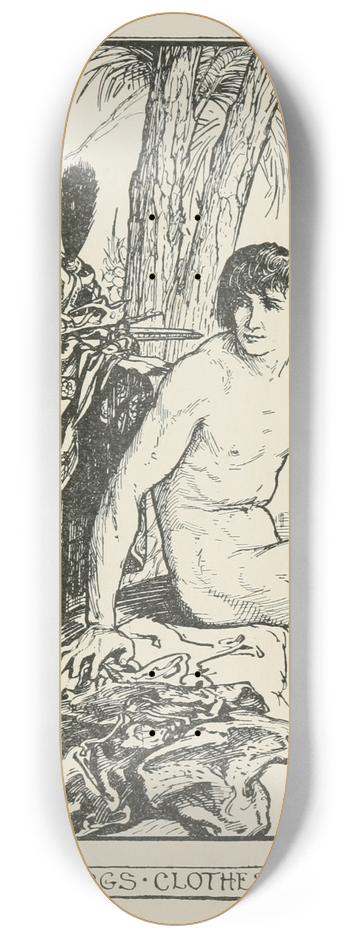 Henry Justice Ford - The Gazelle brings Clothes to his Master 8.25 inch art skate deck