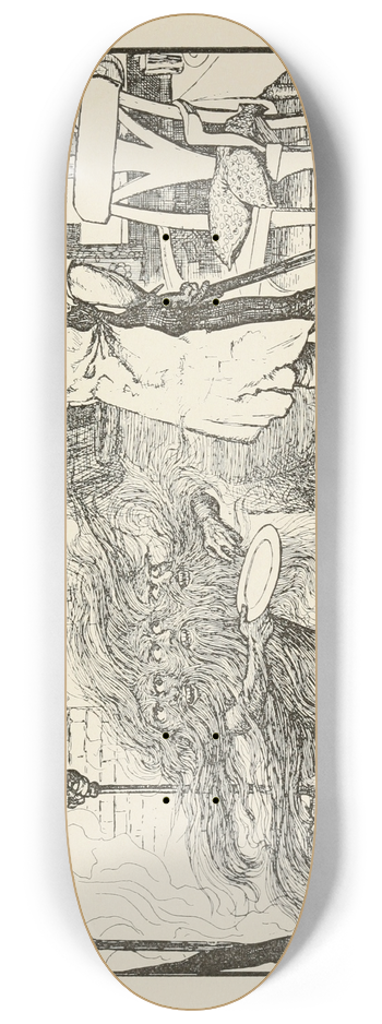 Henry Justice Ford - The little Gray Man 8.25 inch art skate deck