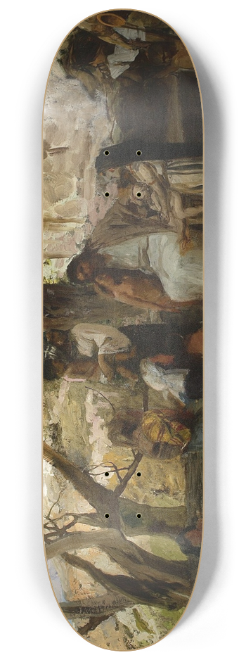 Henryk Siemiradzki - Christ among children 8.25 inch art skate deck