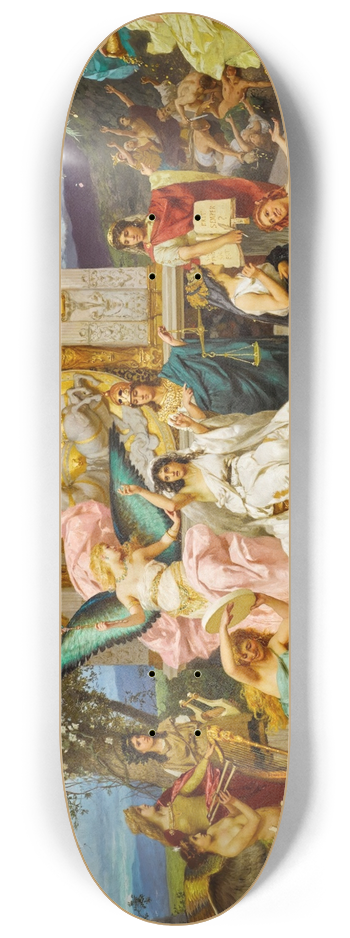 Henryk Siemiradzki - Parnassus 8.25 inch art skate deck