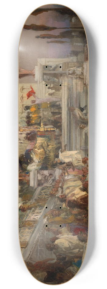 Henryk Siemiradzki - Study for the Torches of Nero 8.25 inch art skate deck