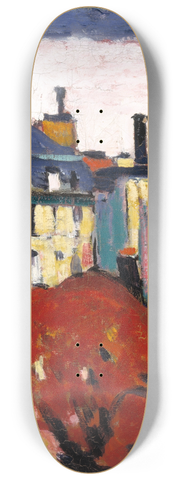 Henry Lyman Saen - Landscape, Paris 8.25 inch art skate deck